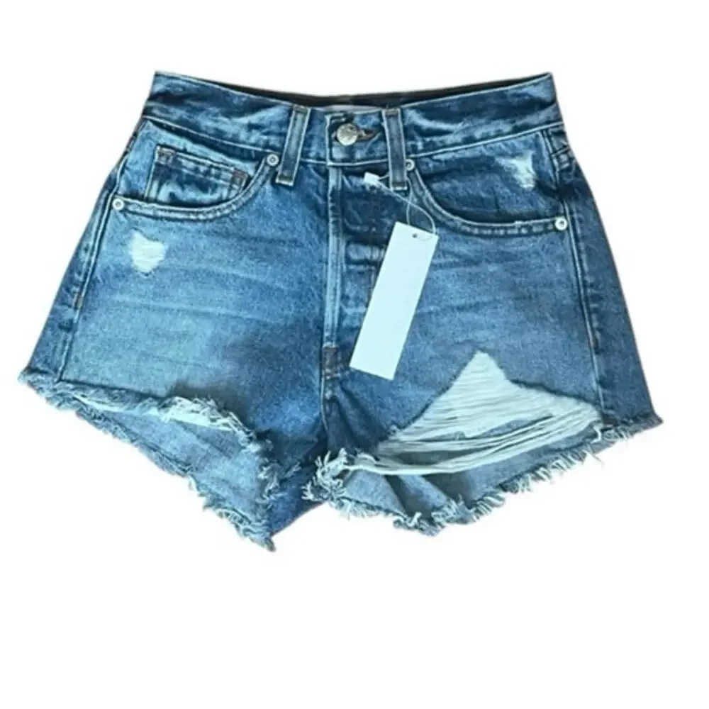 EB Denim Perfect Jean Shorts In Arlie Size 24 - Picture 2 of 9